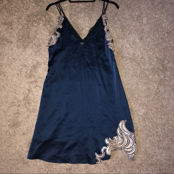 Philip Lim - Lace Slip - Navy - Picture 2 of 7